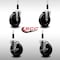 Service Caster 5'' SS Soft Rubber Wheel Swivel 7/8'' Expanding Stem Caster Set 2 Brakes, 4PK SCC-SSEX20S514-SRS-2-TLB-2-78 - alternate 4